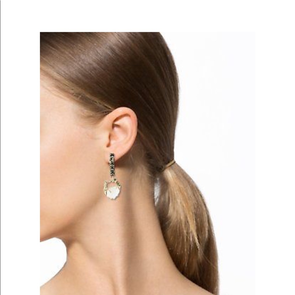 Miss Havisham crystal mosaic earrings NWOT